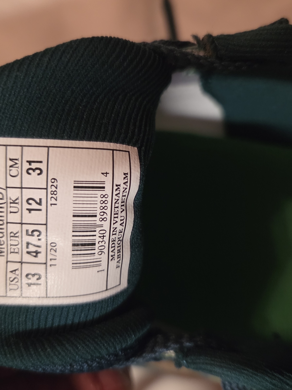 Brooks Men Size 13 ST. PATTY"S Green Plaid Running Shoes,EUC - Picture 11 of 11